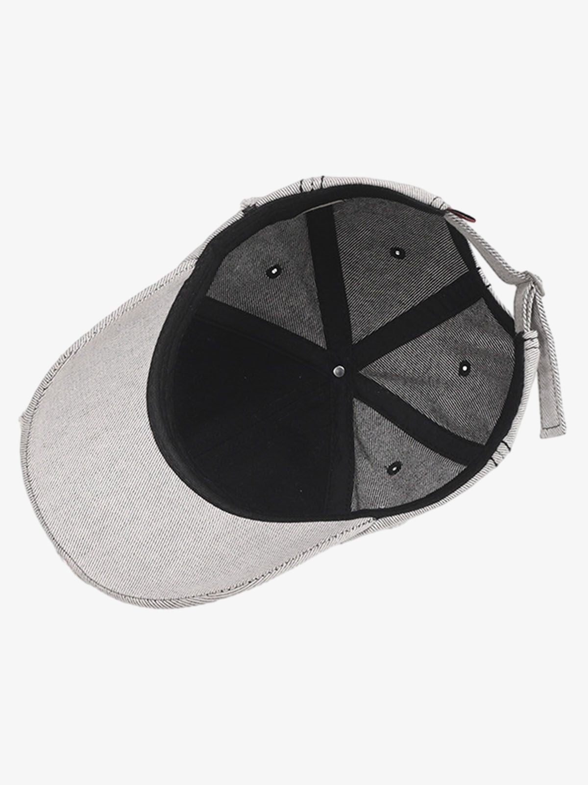 Distressed Letter Embroidery Baseball Cap 