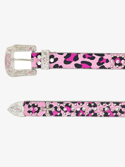 Punk Style Hotfix Rhinestone Belt 