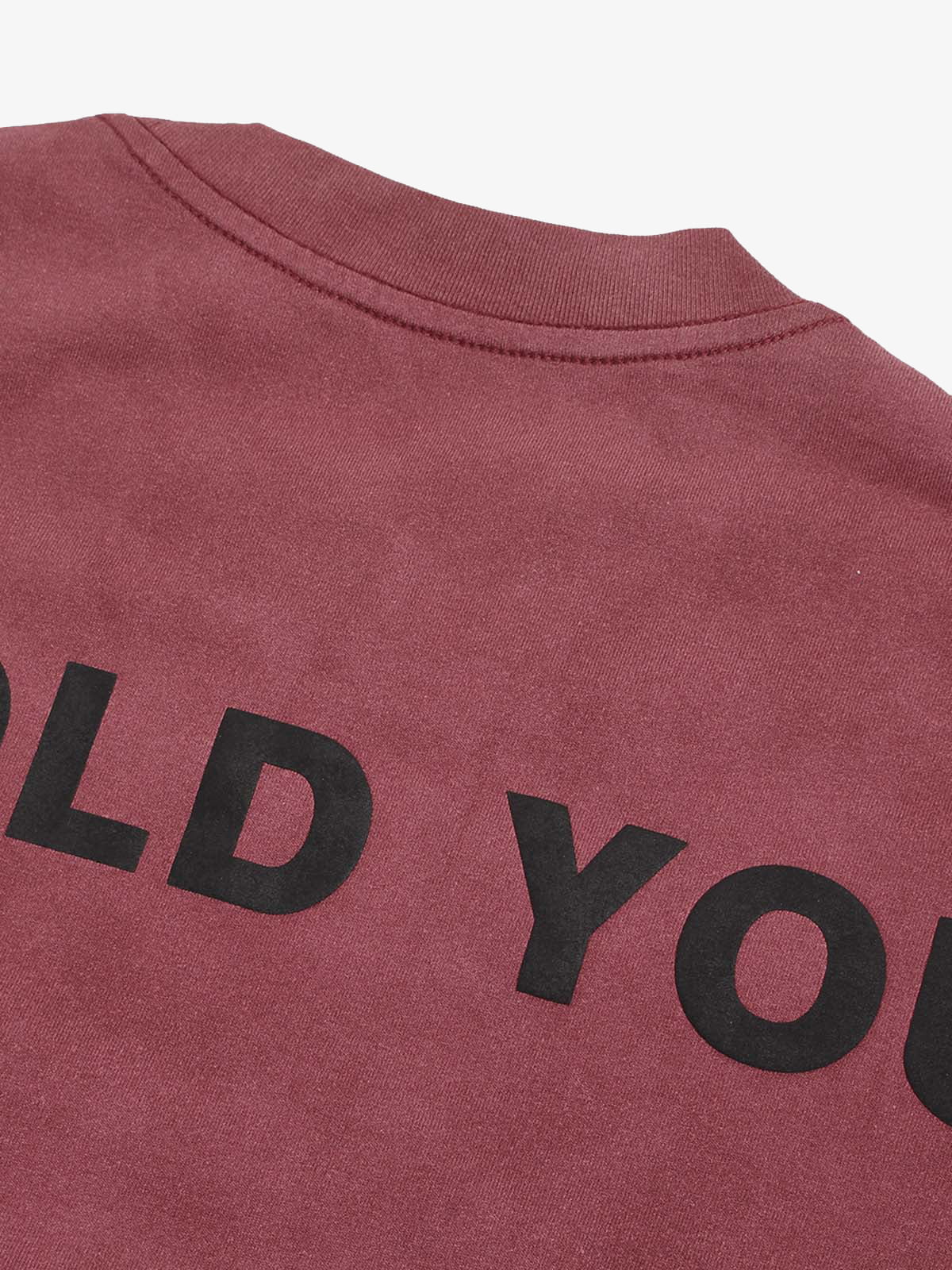 Distressed Gradient Lettering Print T-shirt 