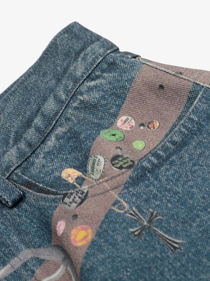 Street Washed Cleanfit Straight Jeans 