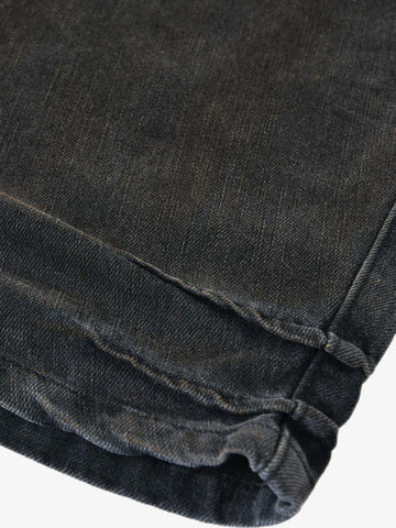Washed Pleated Straight Jeans - 2263 