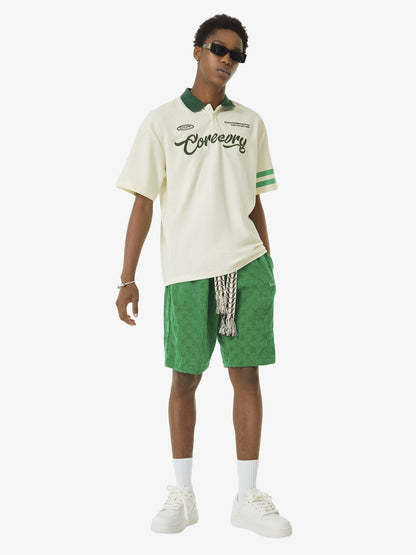 Thesupermade Embroidered Corduroy Shorts -1181 