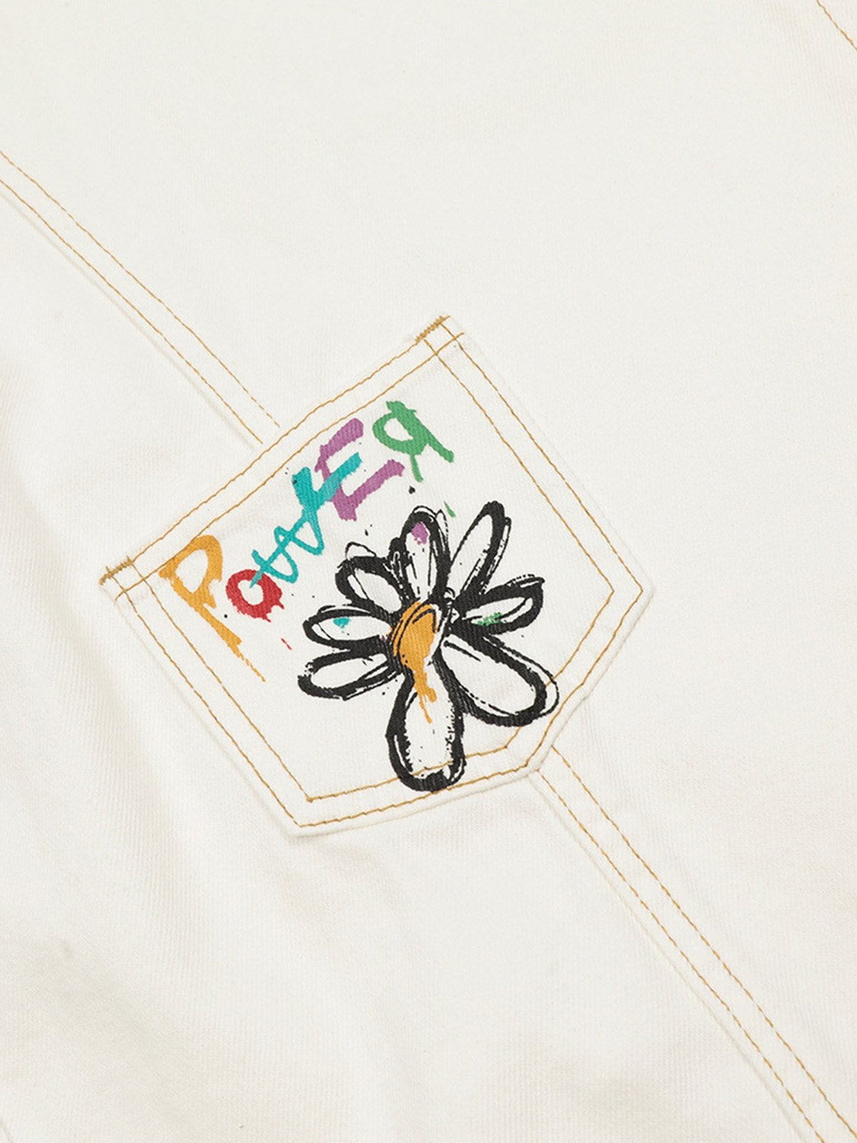 Embroidered Floral Patches Barrel Jeans 