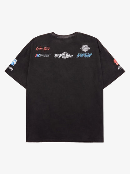 Thesupermade Racing Afterimage Lettering T-shirt 