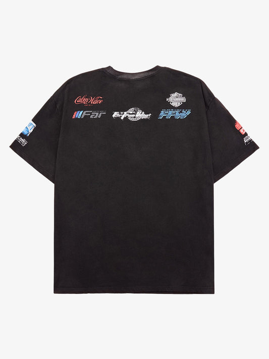 Thesupermade Racing Afterimage Lettering T-shirt 