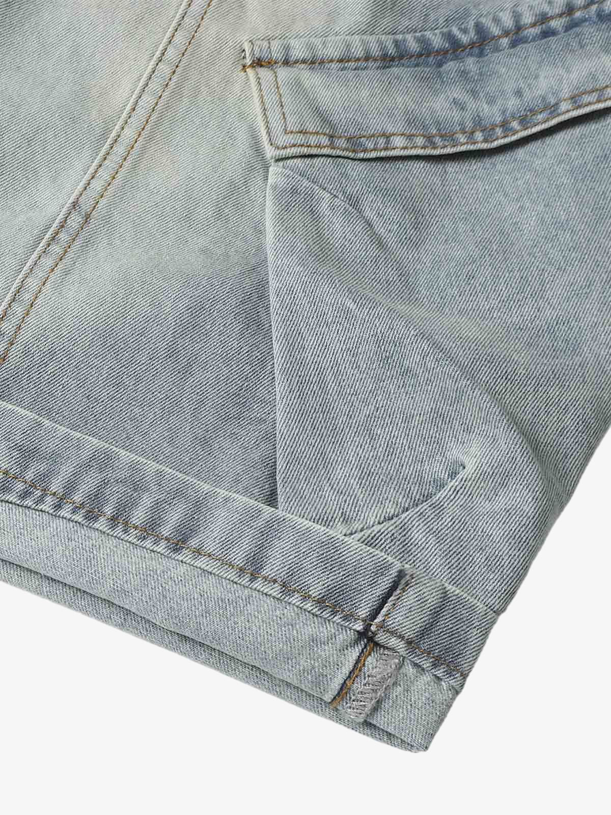 Cleanfit Denim Baggy Cargo Jorts 