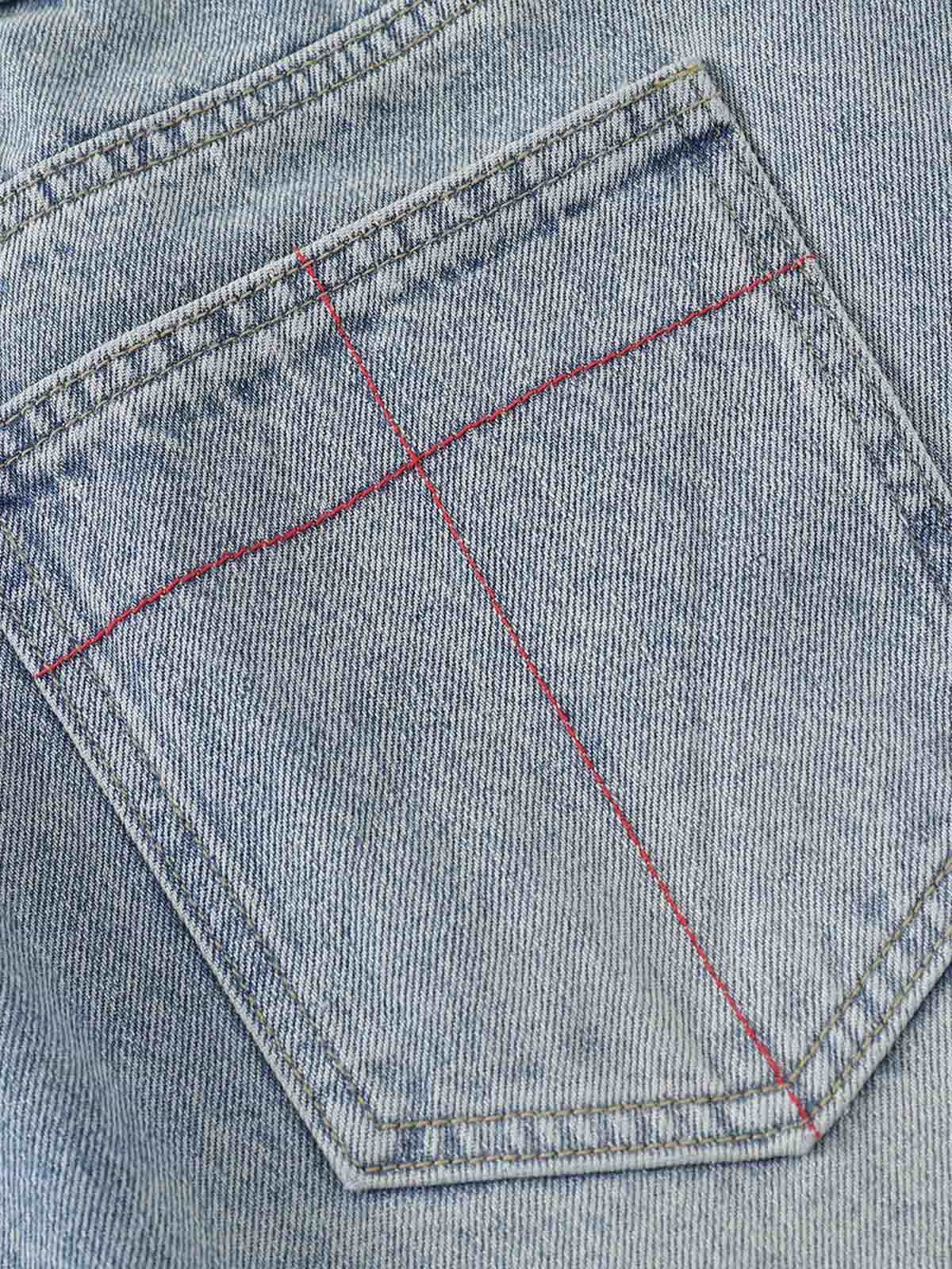 Distressed Tie-Dye Denim Jorts 