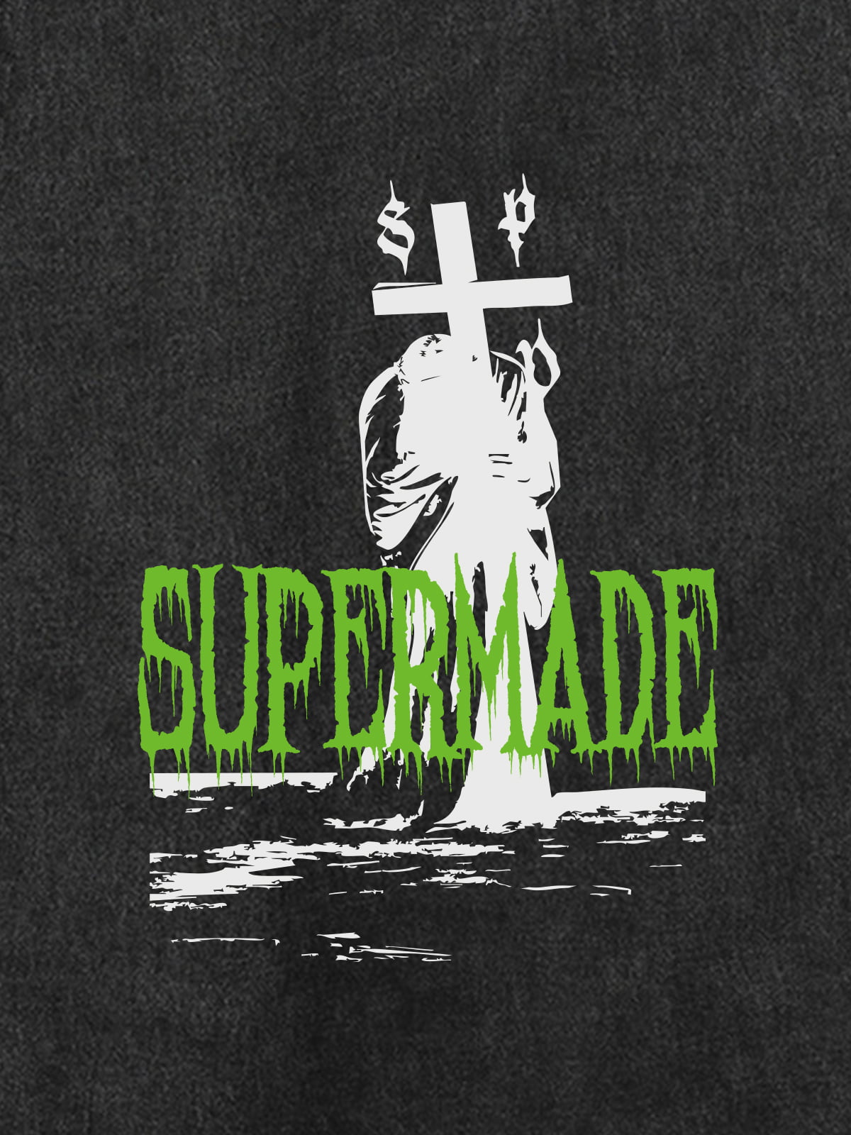 Original Edgy Cross Graphic Vest 