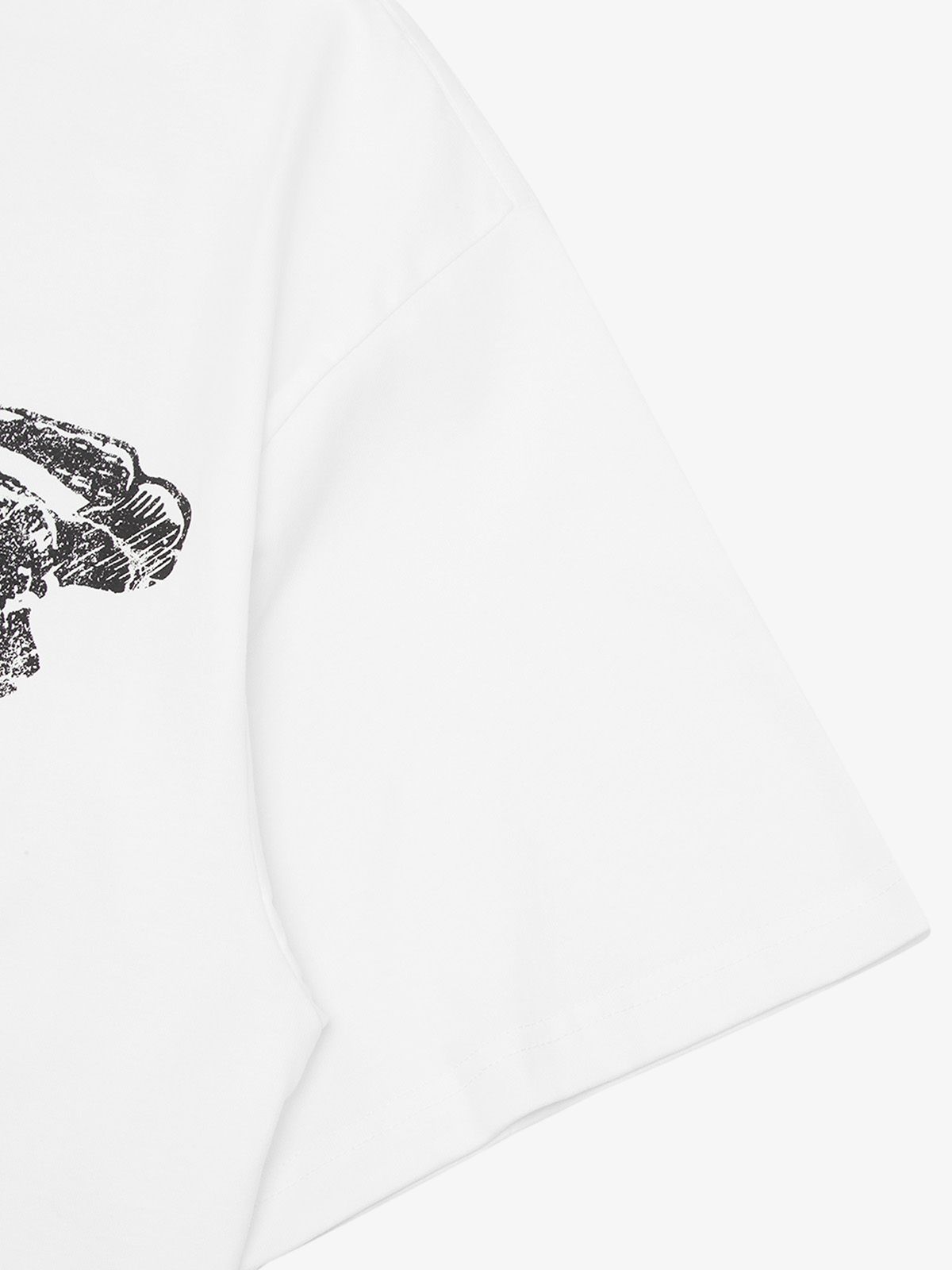 Thesupermade Pencil Detail Skull Street Rap T-shirt 