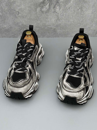 Chunky Sole Breathable Running Sneakers 