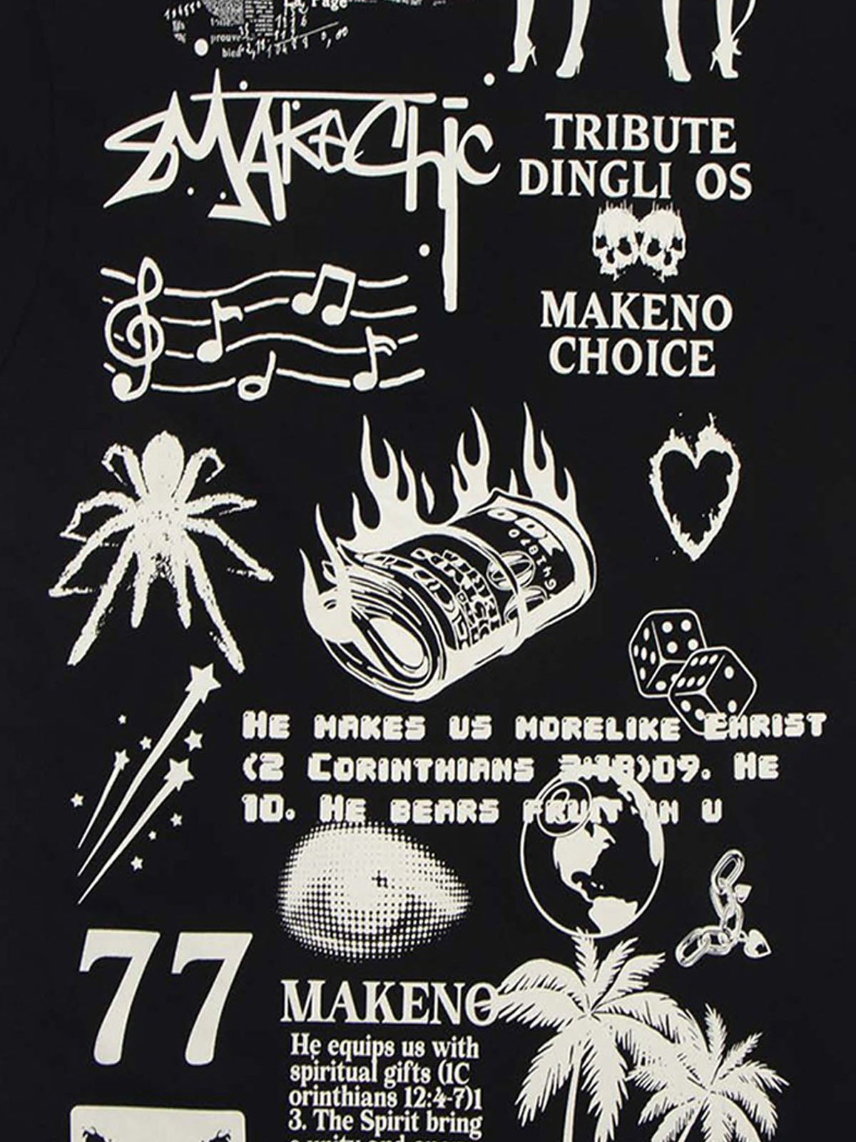 Thesupermade High Street Letter Print T-shirt 