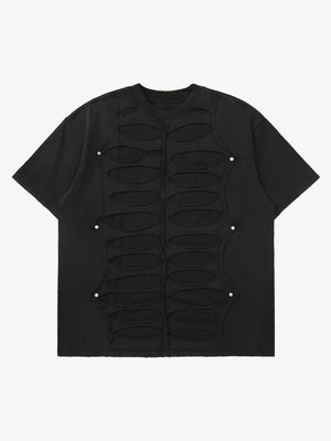 Thesupermade High Street Hip Hop Hole Design T-shirt 