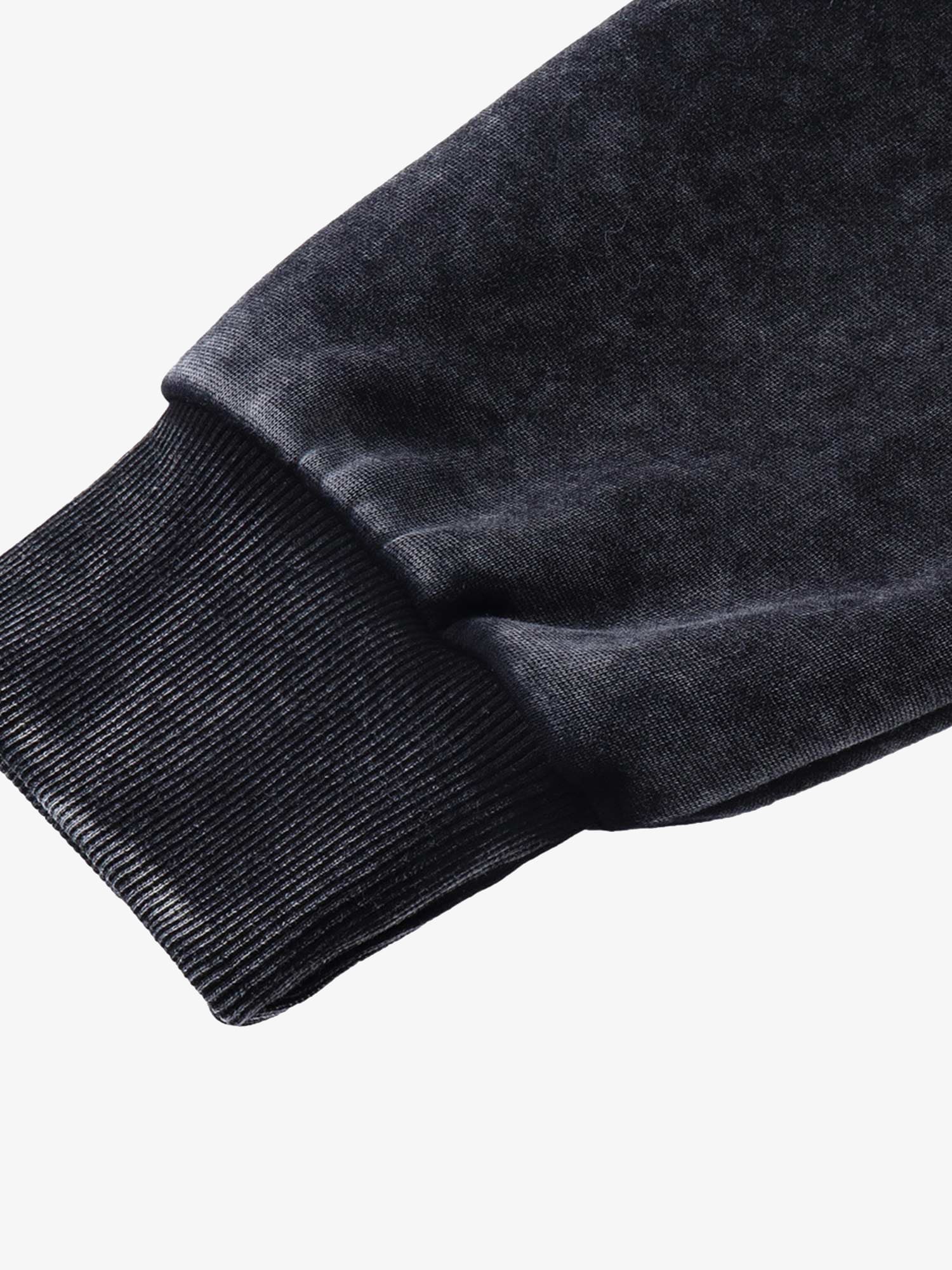 Thesupermade Washed Flame Printed Hooded Fleece Sweatshirt 