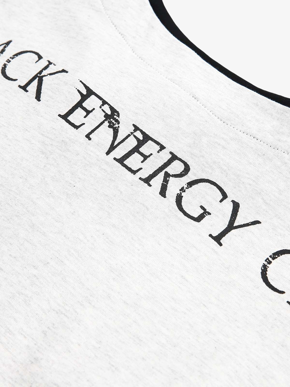 Retro Portrait Print Faux Two-Piece Long Sleeve T-Shirt - 2316 