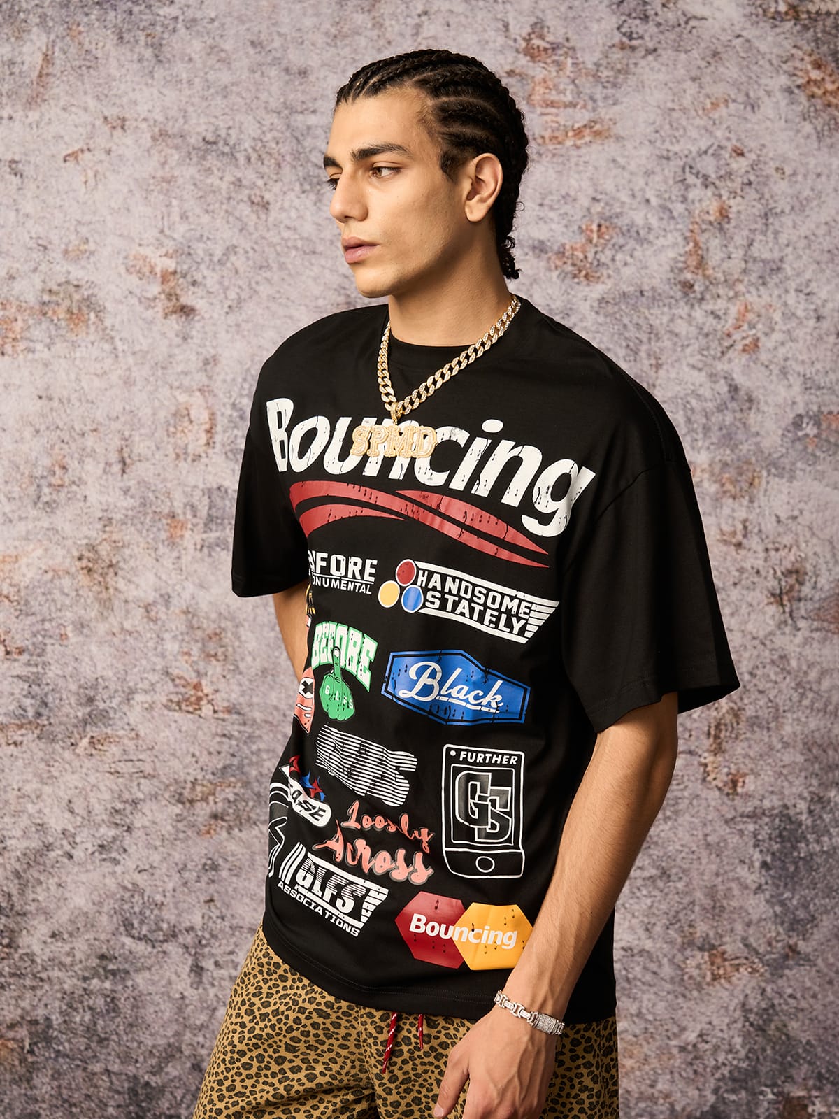 Street Graphic Print T Shirt 2415