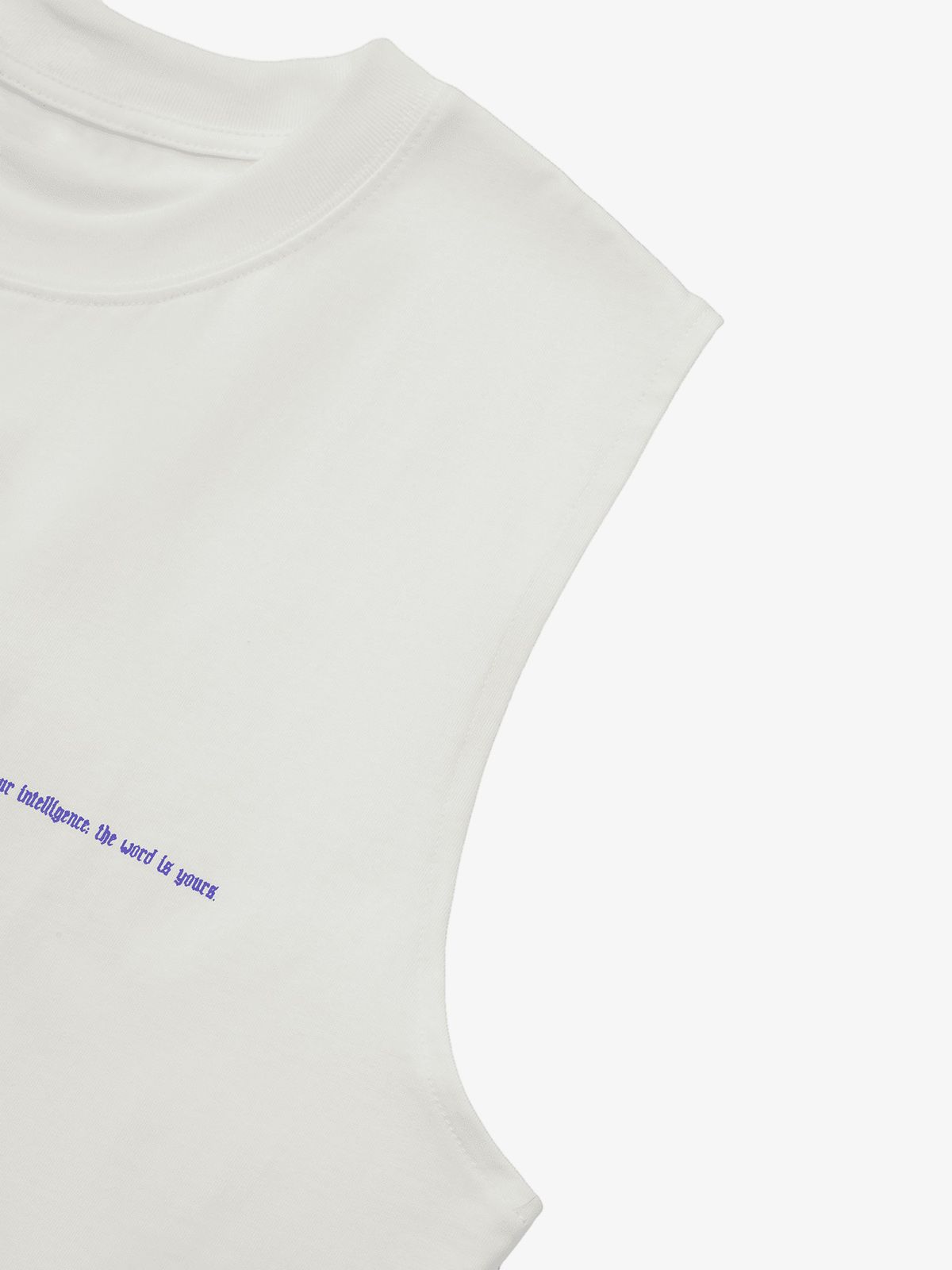 Thesupermade Thorn Ring Retro Font Street Rap Sleeveless Vest 