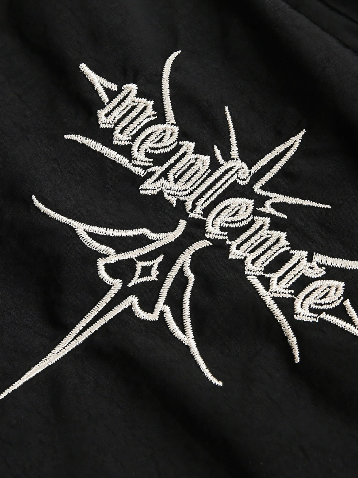 Embroidered Fur Hooded Quilted Jacket 