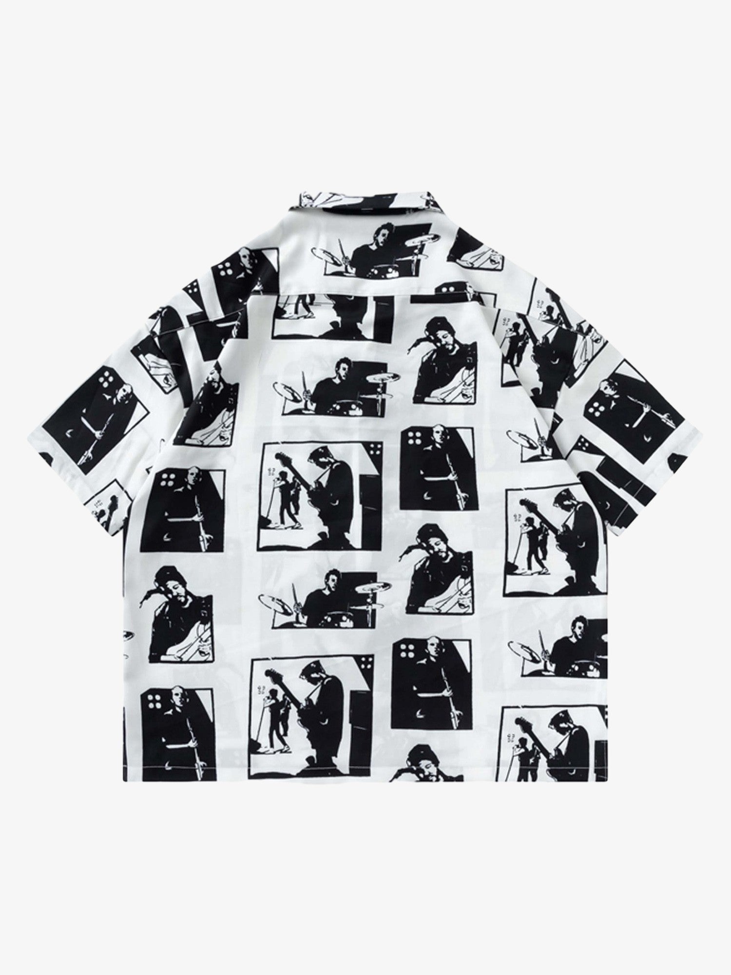 Thesupermade Portrait Pattern Short-sleeved Shirt 