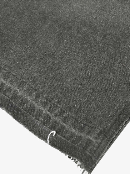 Washed Batik Straight Jeans 