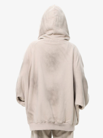 Wasteland Washed Patched Embroidered Hoodie Set 