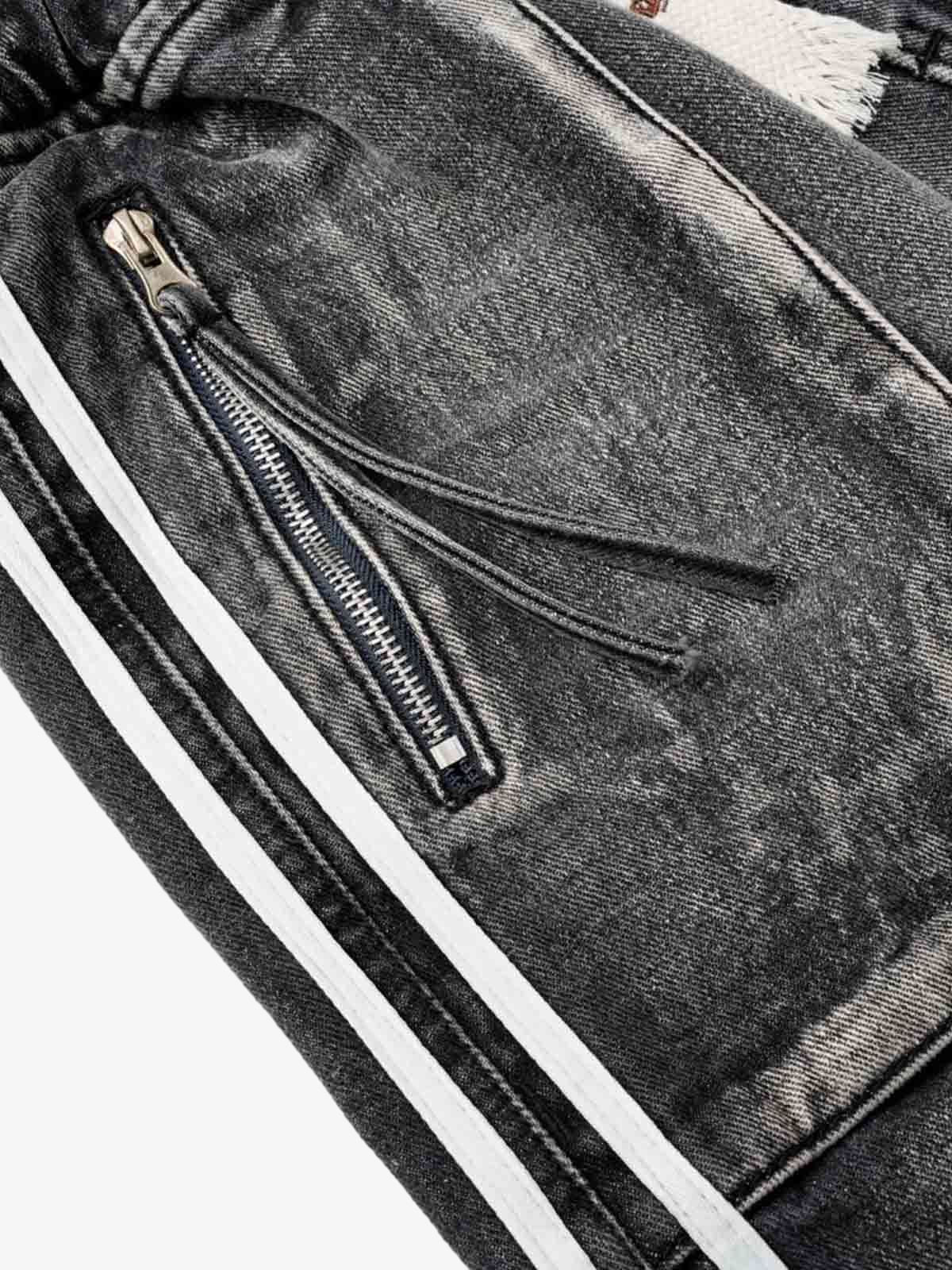 Distressed Cargo Denim Shorts - 2378 