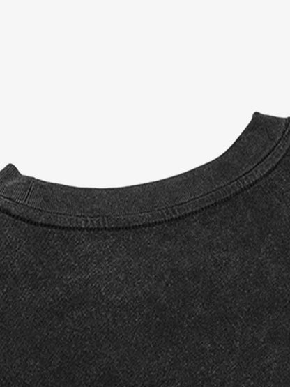 Street Cross Print T-Shirt 