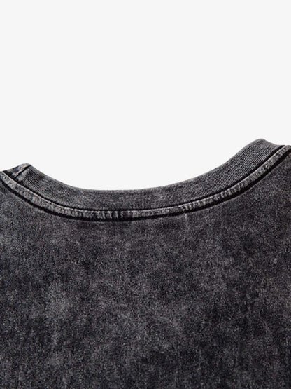 Gradient Tie-Dye Raw Edge Vest 