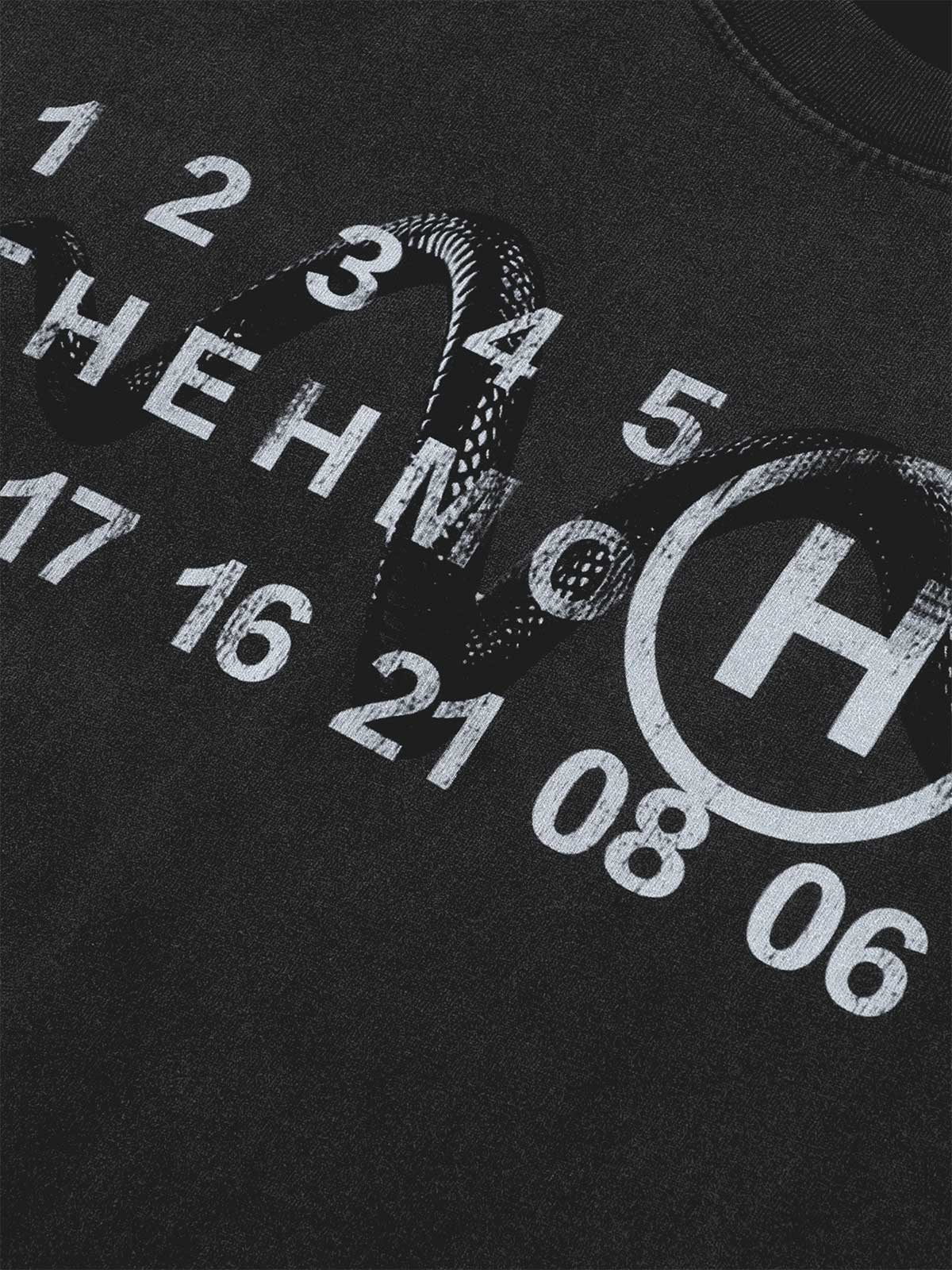 Thesupermade Washed Digital Art Street Rap T-Shirt 