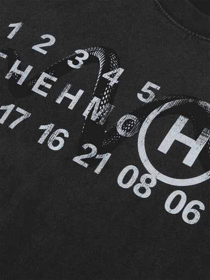 Thesupermade Washed Digital Art Street Rap T-Shirt 