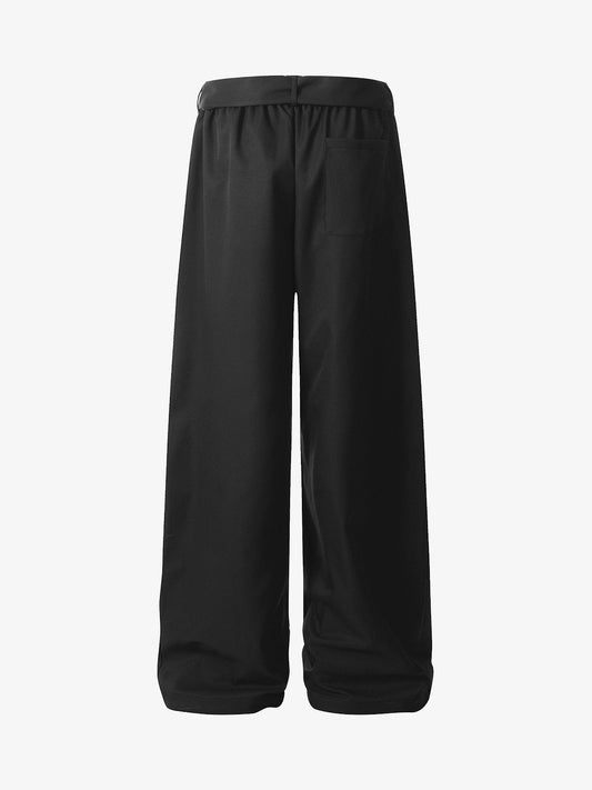 Pleated Belted Machete Track Pants 