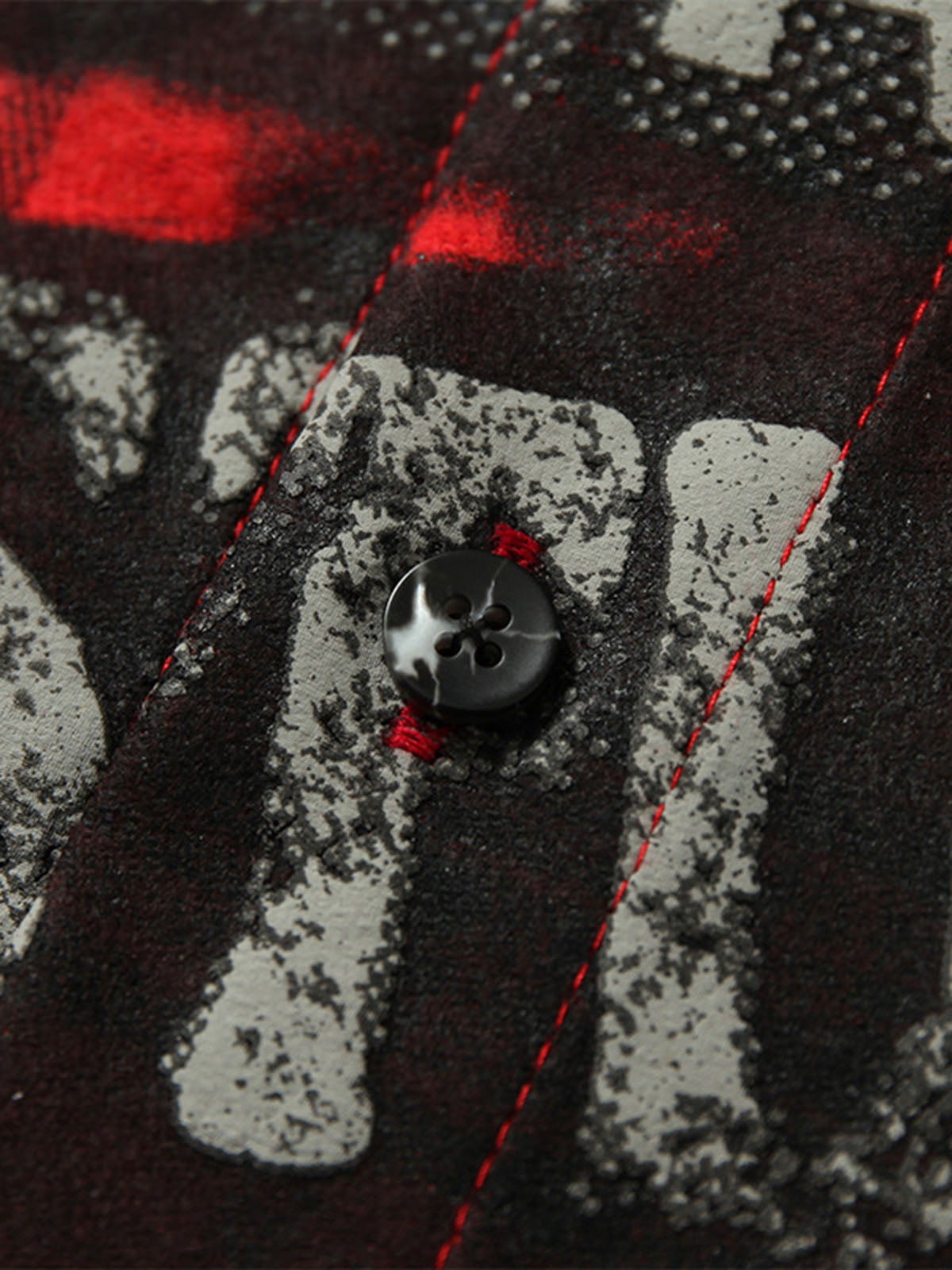 Street Creative Pin Print Plaid Shirt 