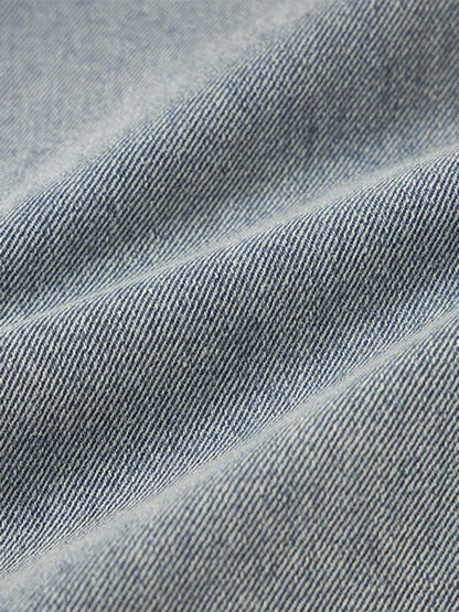 Plaid Double Waist Baggy Jeans - 2505 