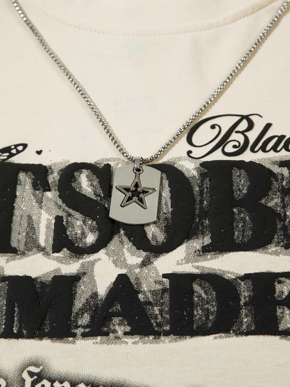 Thesupermade Star Chain Butterfly Long Sleeve T-shirt 