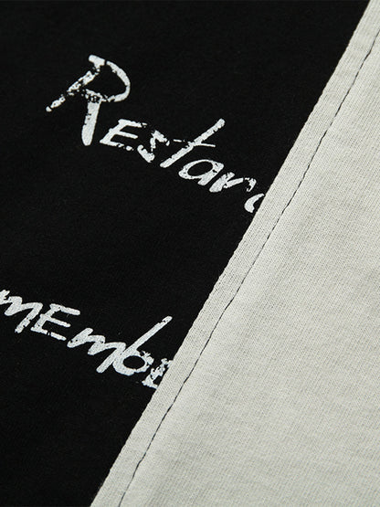 Spliced Deconstruction Print T-shirt 
