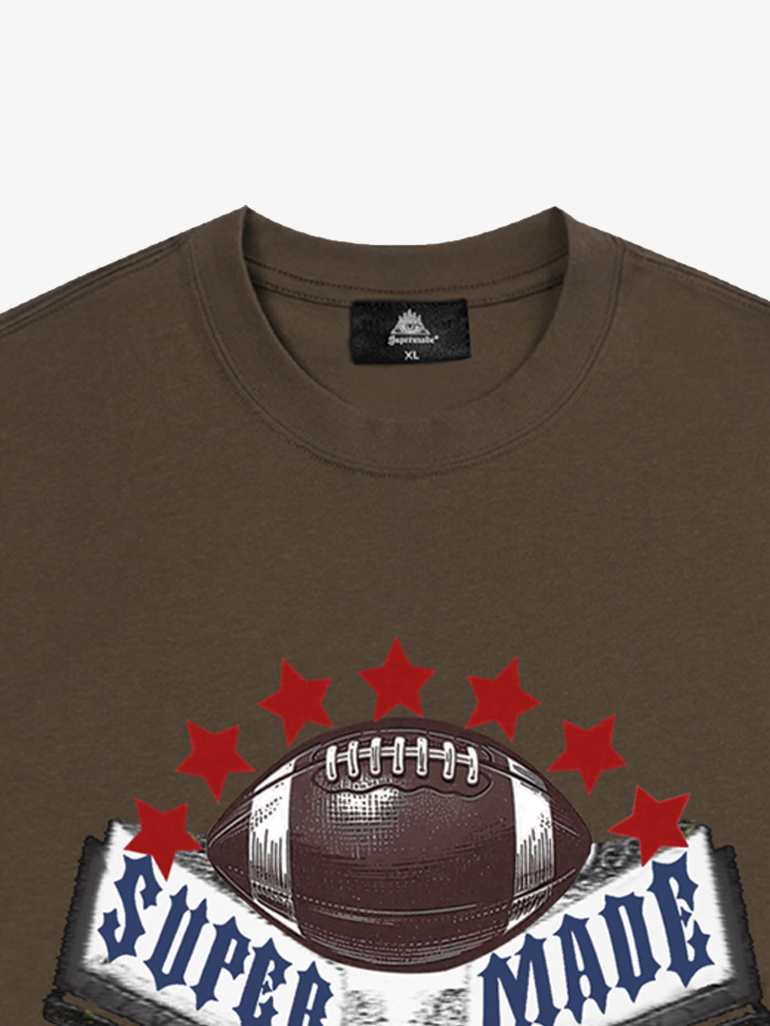 Super Bowl Football Print T-Shirt 