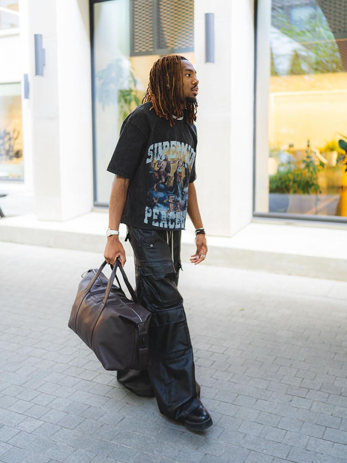 Thesupermade Renaissance Graphic Washed Vintage T-shirt - 2093 