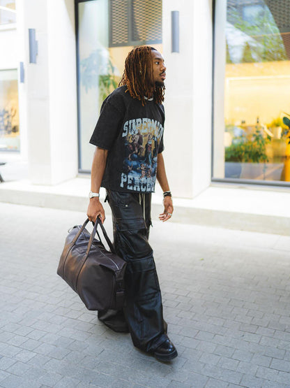 Thesupermade Renaissance Graphic Washed Vintage T-shirt - 2093 