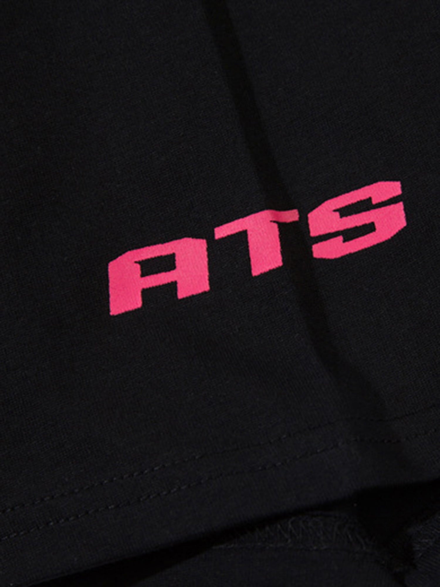 Retro Color-Blocked Deconstructed Stitching Racing T-shirt 