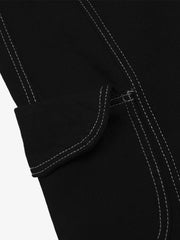 Denim Welt-Embellished Cargo Jorts - 2408 