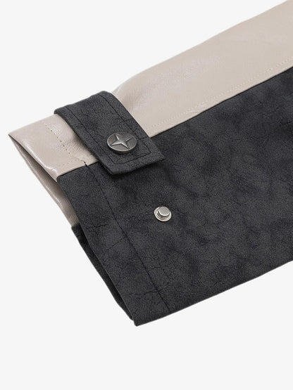 Matte PU Moto Leather Jacket 
