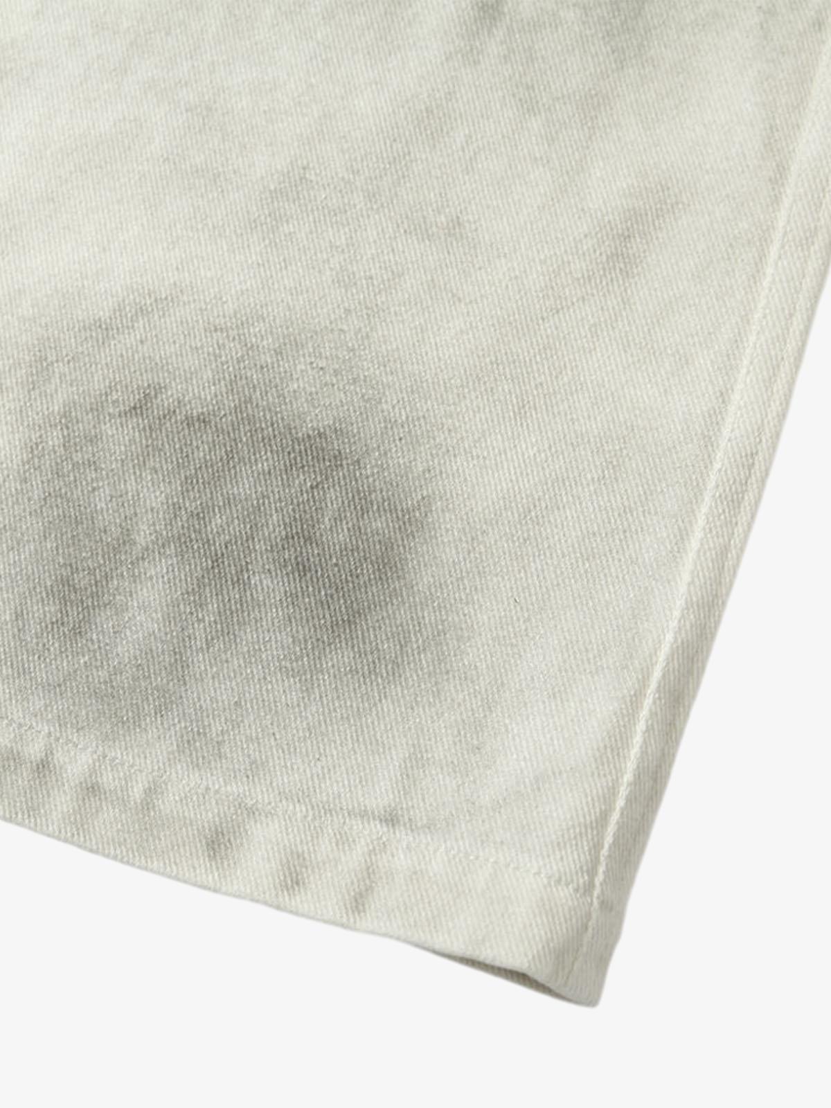 Washed Tie-Dyed  White Work Pants 