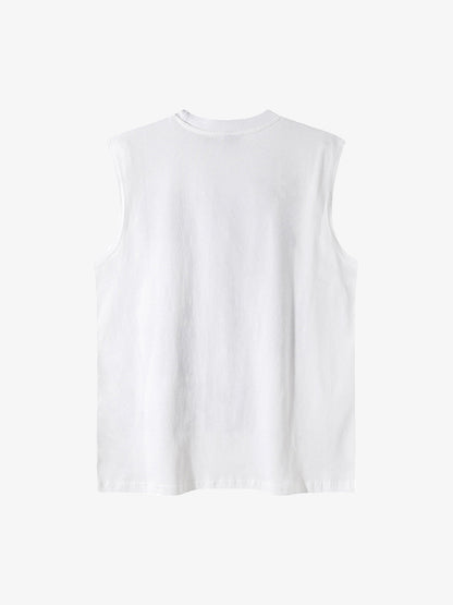 Graphic Lettering Chain Vest 