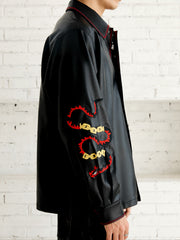 Original Embroidered Leather Shirt 