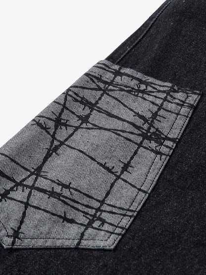 Patch Pocket Baggy Jeans 