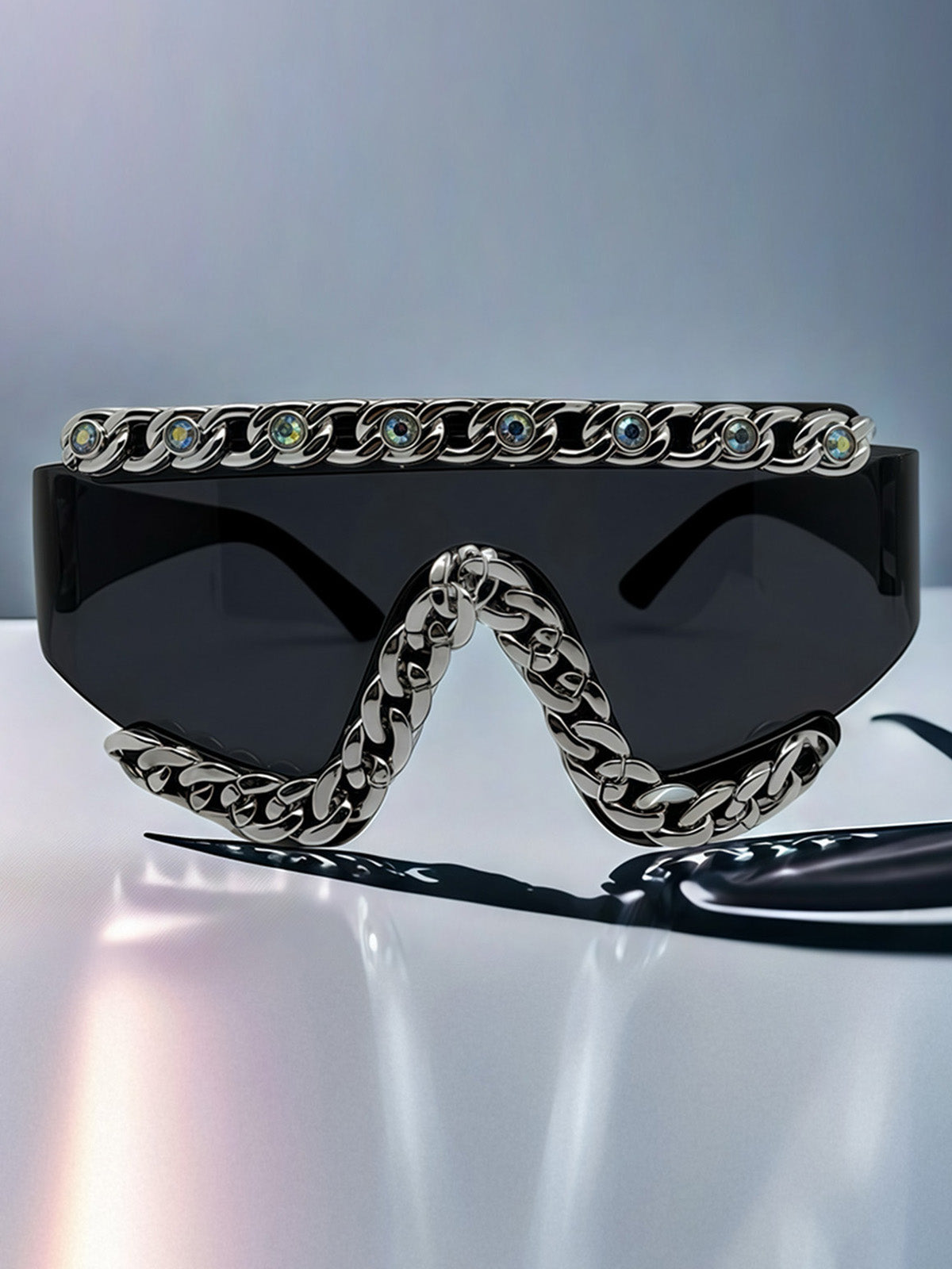 Chain-Embellished Sunglasses 