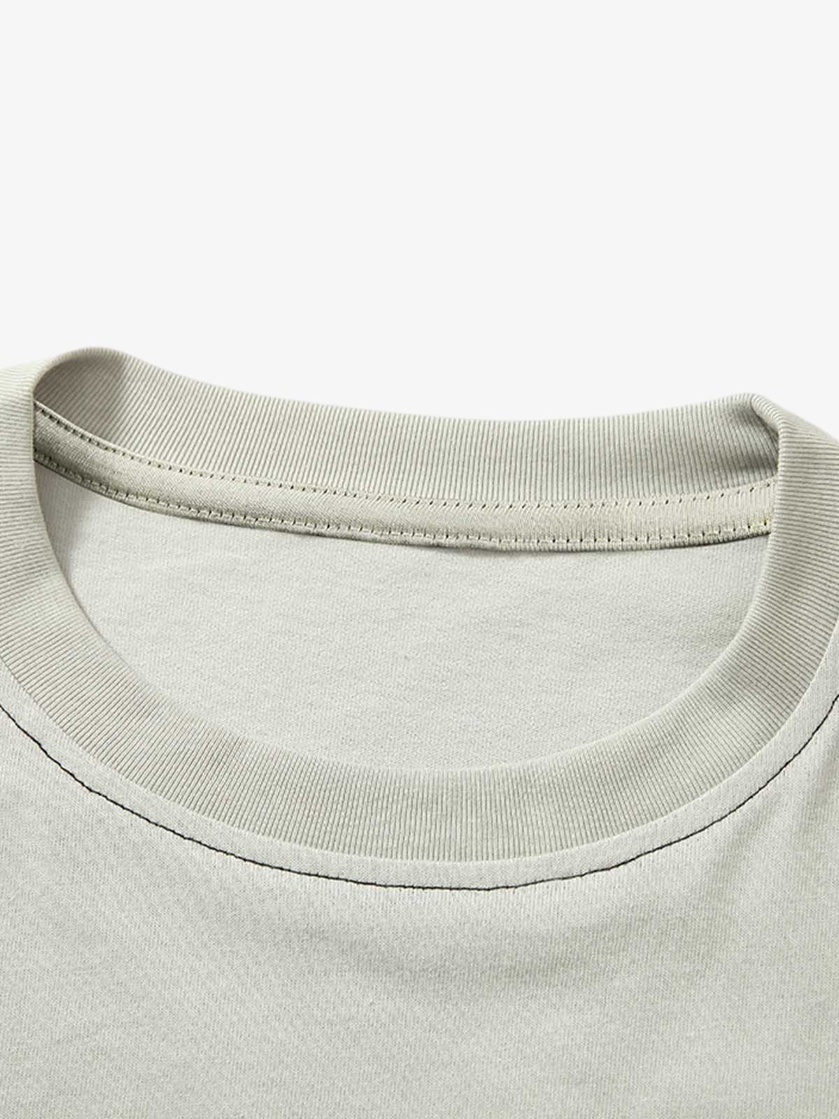 Spliced Deconstruction Print T-shirt 