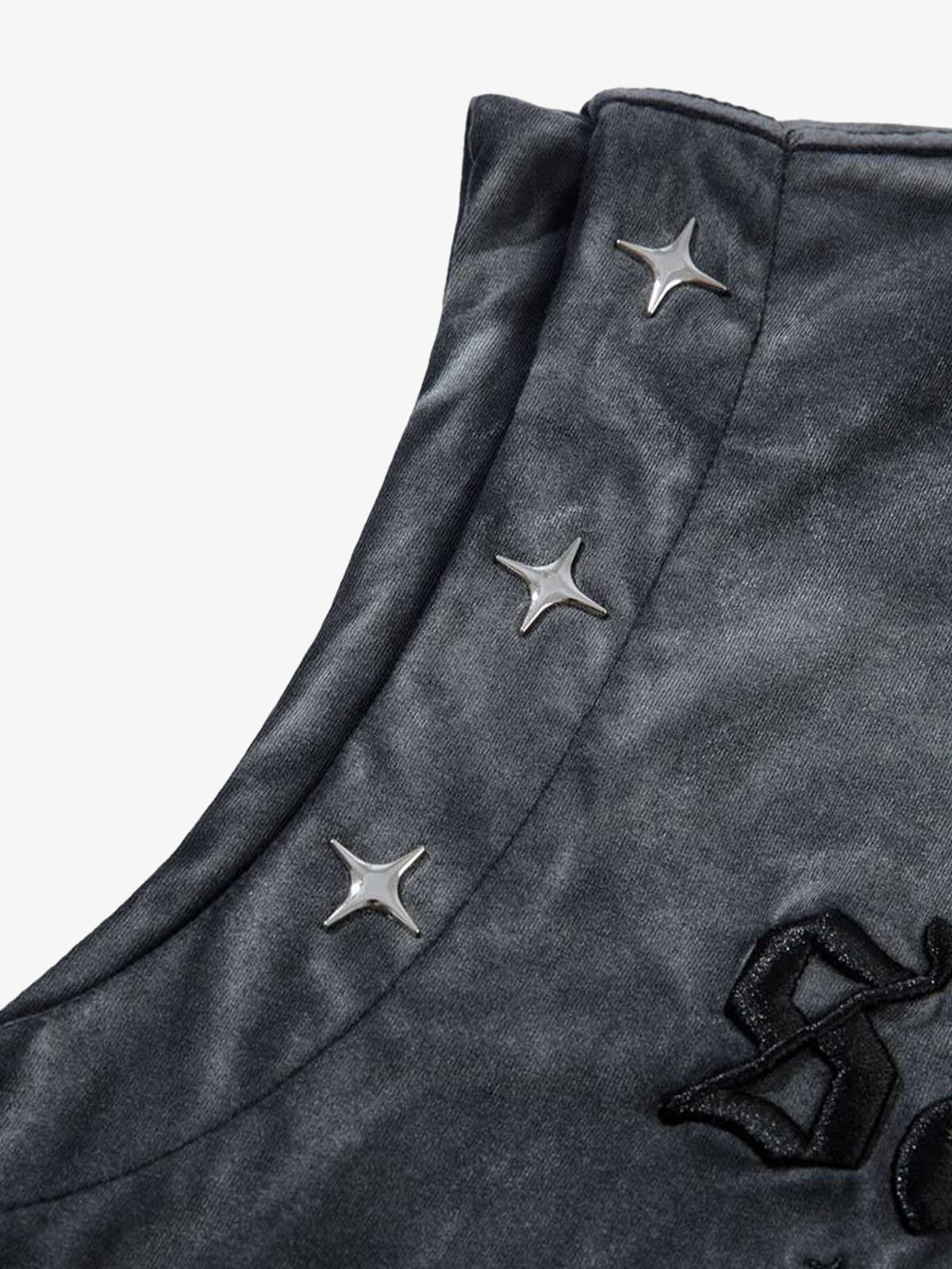 Gradient Embroidered Stars Tank Top 
