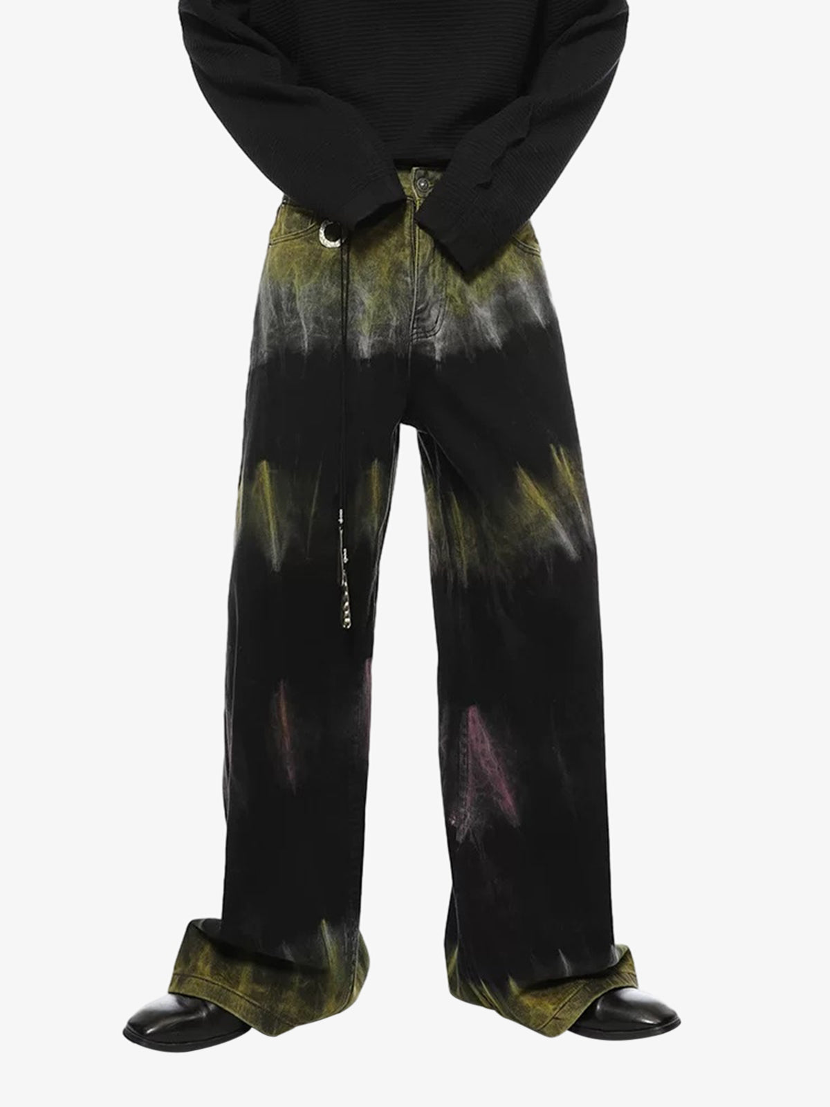 Thesupermade Graffiti Fun Tie-Dye Straight Jeans 