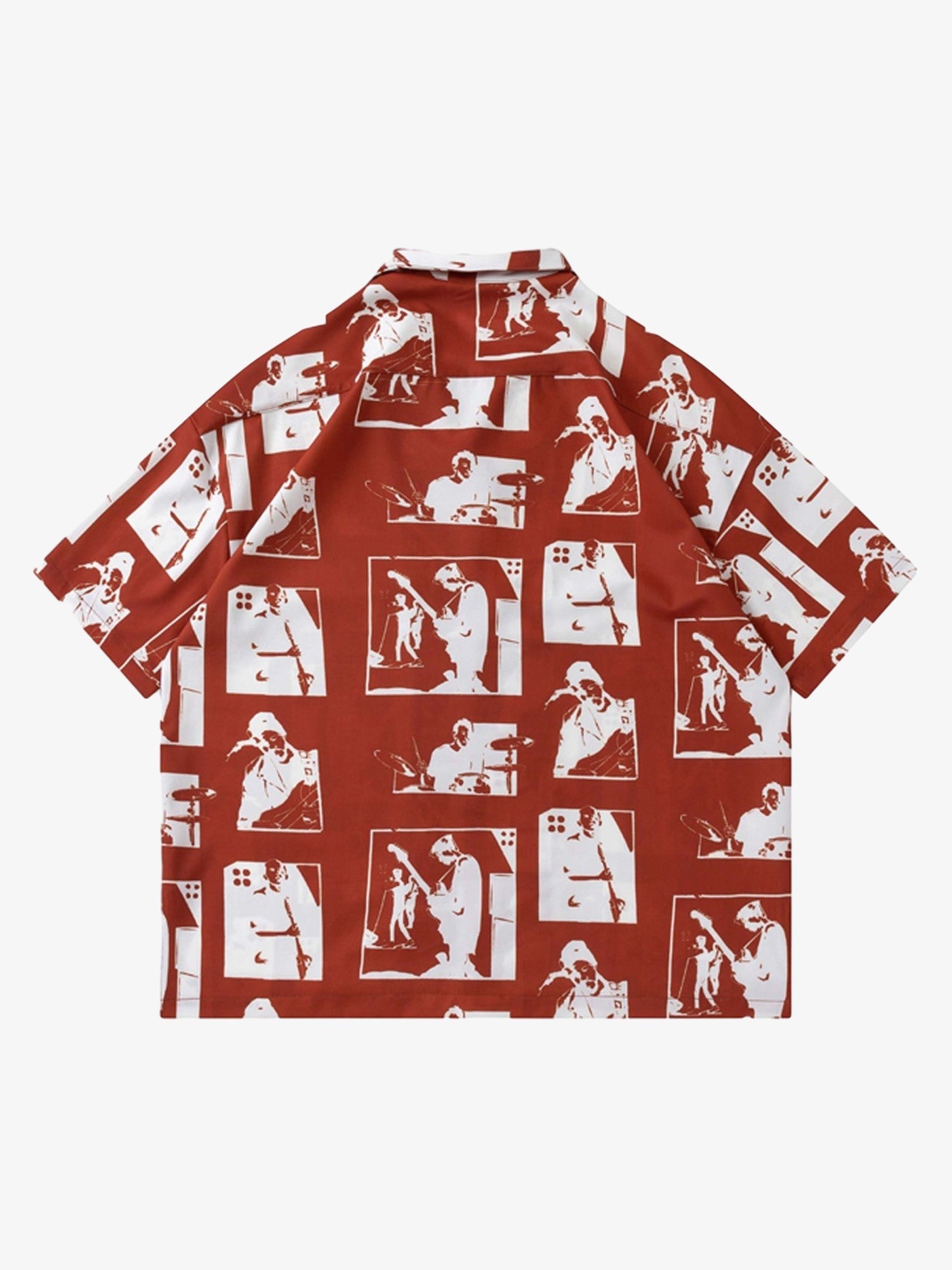 Thesupermade Portrait Pattern Short-sleeved Shirt 