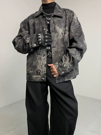 ThesupermadeVintage Letter Embroidered Denim Jacket 